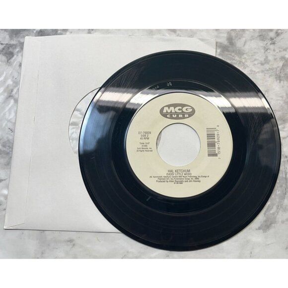 Hal Ketchum Stay Forever / Every Little Word 45 Vinyl 90s Country MCG Curb - Picture 5 of 6